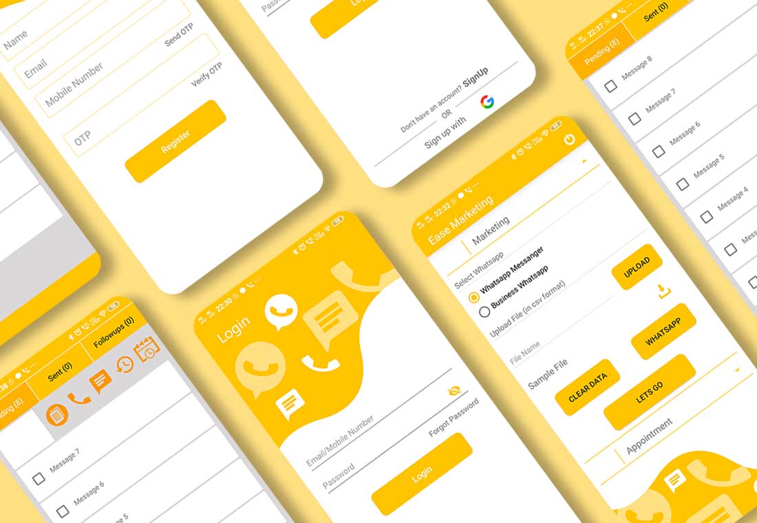 Mobile application development portfolio